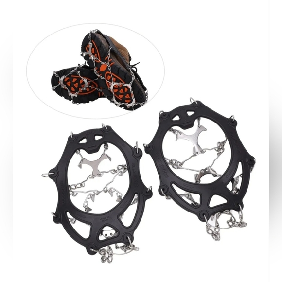 Crampons L+ Stainless Steel Anti Slip Boot Ice Cleats NWOT - Picture 1 of 7